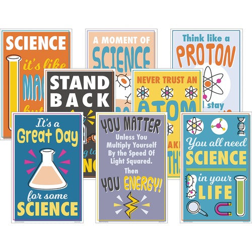 Teacher Created Resources  Posters, Science, 11"x17", 8/PK, Multi