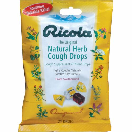LIL' Drug Store  Cough Drops, Ricola, Natural Herb, 21/BG