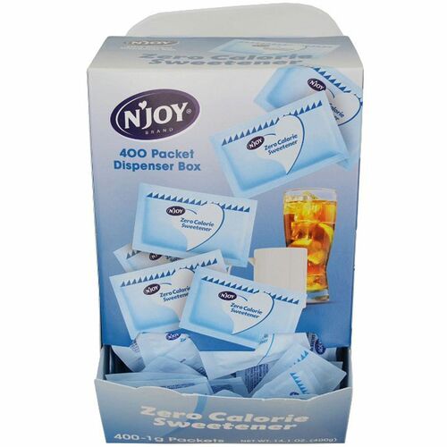 Sugar Foods Corp  Sweetener, Aspartame, Sugar Substitute, 1 gram, 400/BX,Blue
