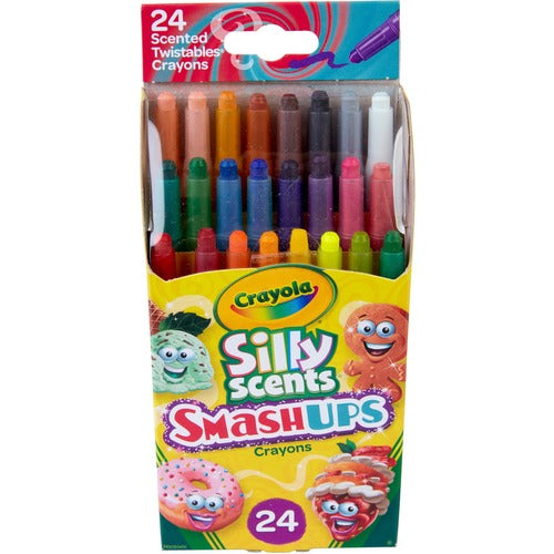 Crayola  Crayons,24 Smash Ups Silly Scents,Mini Twistable,24/PK,AST