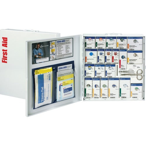 First Aid Only, Inc  First Aid Cabinet w/ Meds, SmartCompliance, 50-Person, WE-FAO746000021