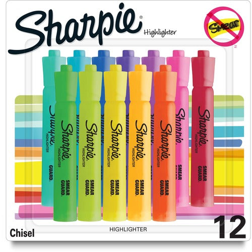 Newell Brands  Accent Highlighter, Chisel Point, 12/PK, Pastel AST