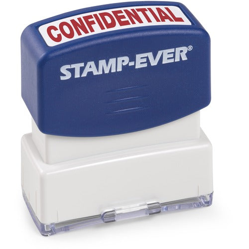 Trodat USA  Stamp, Pre-inked, "CONFIDENTIAL", 9/16"x1-11/16" Imp, Blue