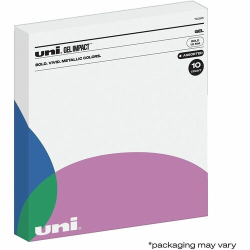 uni-ball Corporation  Pen, Signo Gel, 1.0mm, Metallic, 10/PK, AST