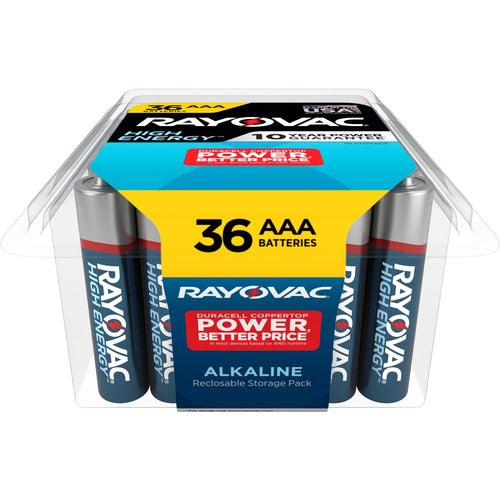 Rayovac Corporation  Batteries, High-Energy, Alkaline, AAA, 36/PK, BE/SR