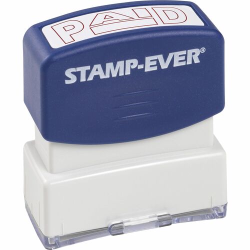 Trodat USA  Stamp, Pre-Inked, "PAID", 9/16"x1-11/16" Imp, Red