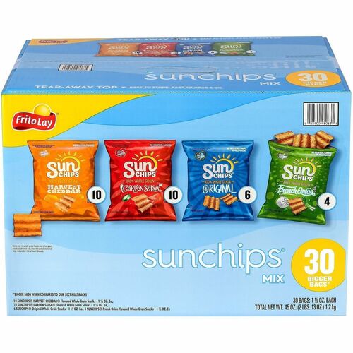 Green Rabbit  Sunchips,Harvest Cheddar/Original,FrenchOnion,30/BG,1/CT,MI-GRR29500009