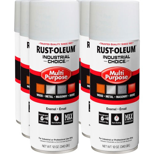 Rust-Oleum  Spray Paint,Gloss,Oil-Based,Indoor/Outdoor,12 oz,6/CT,WE