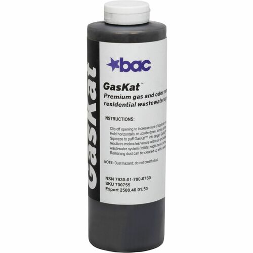 SKILCRAFT  Odor/Toxic Gas Remover, Powder, 24oz, 12/CT