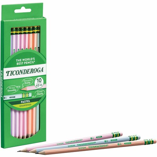 Dixon Ticonderoga Company  Pencils,Wood,Graphite,10/BX,Pastel AST-DIXX13710