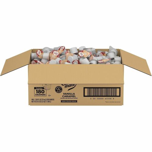 Nestle USA  Creamer,Liquid,Vanilla Caramel,0.38oz Singles,180/BX,WE