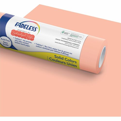 Pacon  Art Paper Roll, Fadeless, 48"x50', 50 lb, Coral Sugar