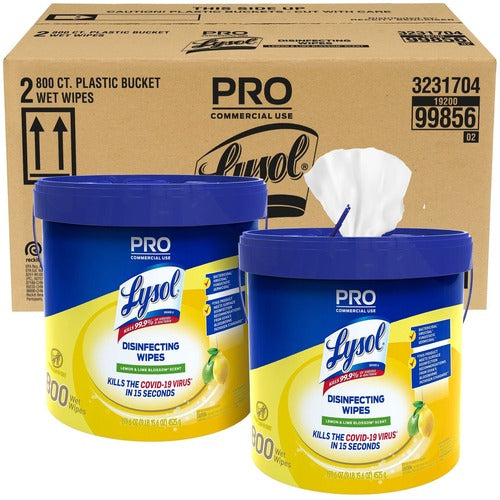 Reckitt Benckiser  Wipes,Disinfecting,w/Bucket,6"x8",800/Bucket,2Bucket/CT,WE