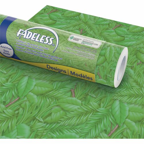 Pacon  Art Paper Roll,Fadeless,48"x50',50 lb,Tropical Foliage