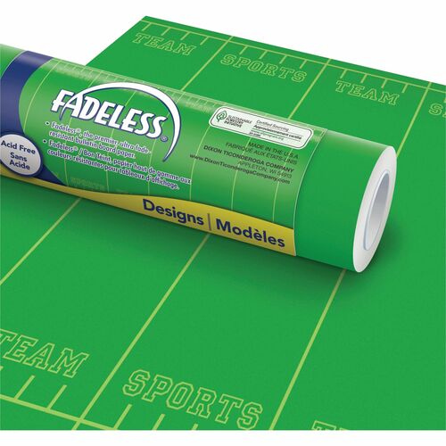 Pacon  Art Paper Roll,Fadeless,48"x50',50 lb,Team Sports