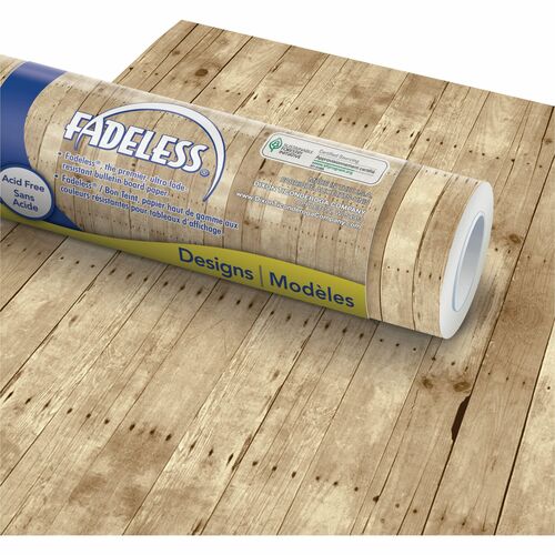 Pacon  Art Paper Roll,Fadeless,48"x50',50 lb,Weathered Wood