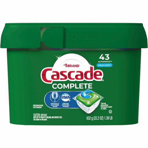 Procter & Gamble Commercial  Dishwasher Detergent, w/Dawn, Fresh Scent, 22.5oz, 43/PK, MI