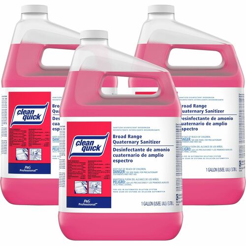 Procter & Gamble Commercial  Sanitizer,Broad Range Quaternary,Conc,1 Gal,3/CT,Red