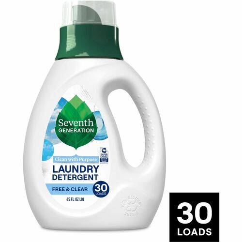 Seventh Generation  Natural Laundry Detergent, 33 Loads,45oz.,Free/Clear