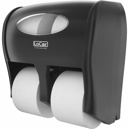 Solaris Paper, Inc.  Dispenser,Toilet Paper,4 Roll,13.23"x13.64"x7.38",BK