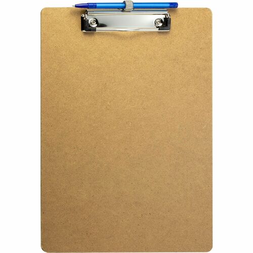 Officemate  Clipboard,w/Pen Holder,Letter-Size,Wood,6/PK,BN
