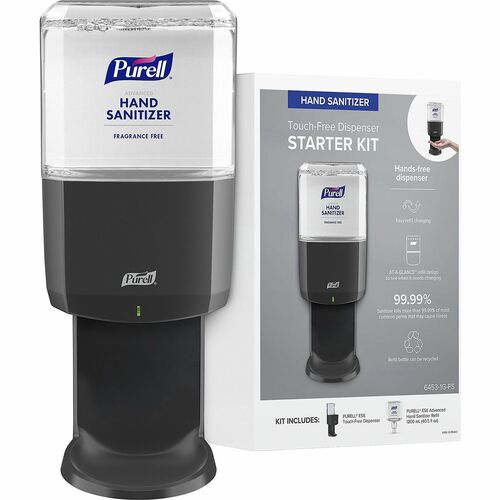 Gojo  Hand Sanitizer Kit,w/Refill/Dispenser,Touch-Free,1200ml,GPHT-GOJ64531GFS