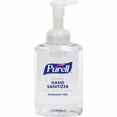 Gojo  Foaming Hand Sanitizer, Pump Bottle, 17.4oz, Clear-GOJ500904