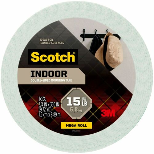 3M  Foam Tape, Double-Sided, 2 lb Capacity, 3/4"x350"