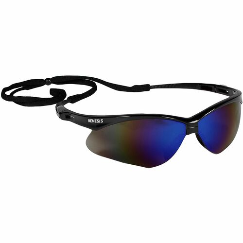 Kimberly-Clark Professional  Safety Glasses,Nemesis,Blue Mirror Lens/BK Frame