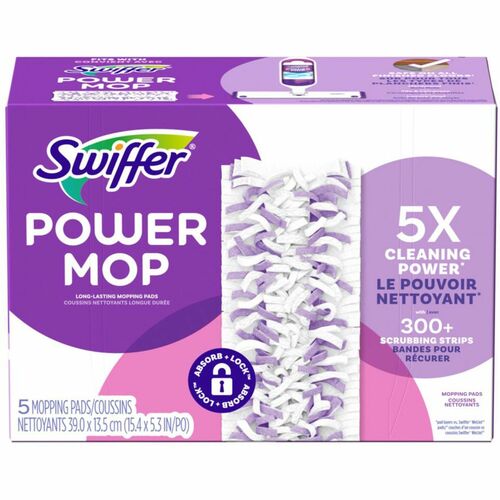 Procter & Gamble Commercial  Mopping Pads,f/Swiffer PowerMop,5/BX,PE
