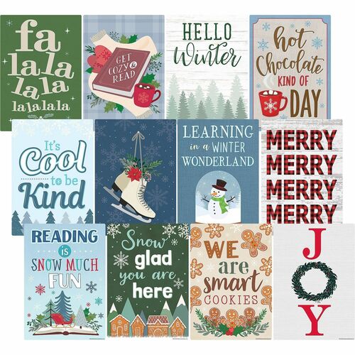 Teacher Created Resources  Posters,f/Classroom,Winter,11"x15-3/4",12/PK