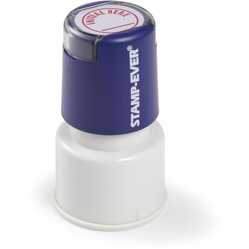 Trodat USA  Stamp, Pre-Inked, "INITIAL HERE", 3/4" Impression, Red