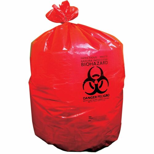 Heritage Bag Company  Can Liner,InfectiousWaste,LLDPE,33G,33"x39",1.3mil,150/CT,RD-HERA6639PR