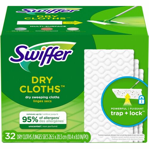 Procter & Gamble Commercial  Dry Cloth Refills,f/Swiffer Sweeper,Unscented,32/BX,WE