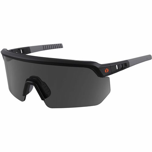 Ergodyne  Safety Glasses,Blade Style,Anti-Fog,Smoke Lens/BK-EGO55006