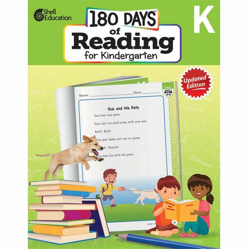 Shell Education Teacher Created Materials  Workbook,180 Days,Reading,2nd Edition,Kindergarten