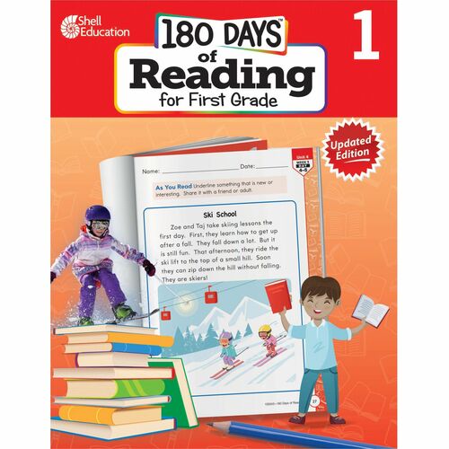 Shell Education Teacher Created Materials  Workbook,180 Days,Reading,2nd Edition,1st Grade
