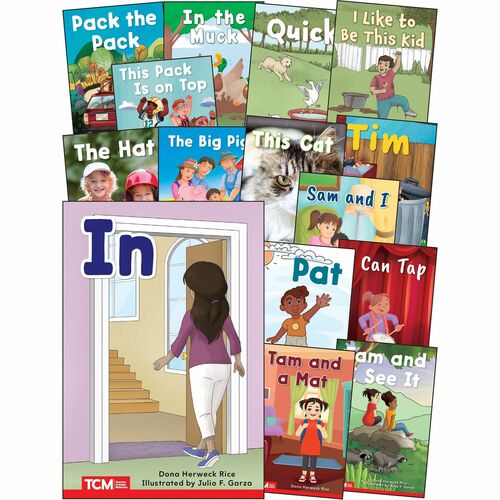 Shell Education Teacher Created Materials  Book Set,Decodable,Pre-K to K,Part A,15/ST
