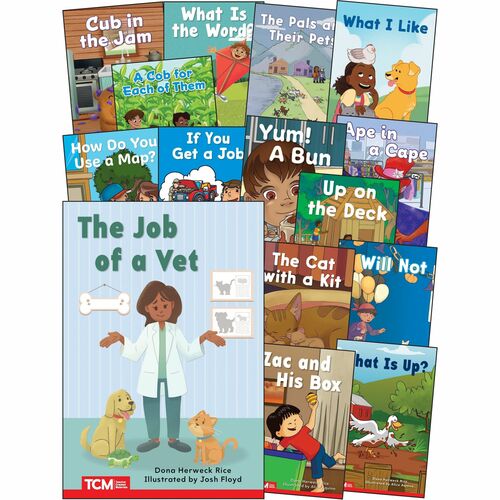 Shell Education Teacher Created Materials  Book Set,Decodable,Pre-K to K,Part B,15/ST