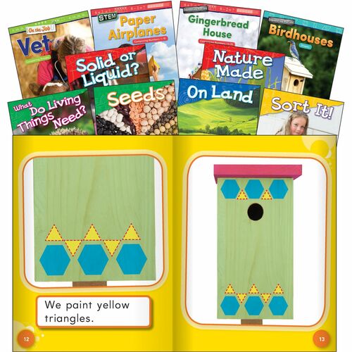 Shell Education Teacher Created Materials  Book Set,STEM,Math/Science,Kindergarten,10/ST
