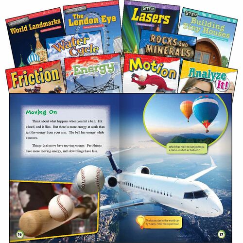 Shell Education Teacher Created Materials  Book Set,STEM,Math/Science,2nd Grade,10/ST