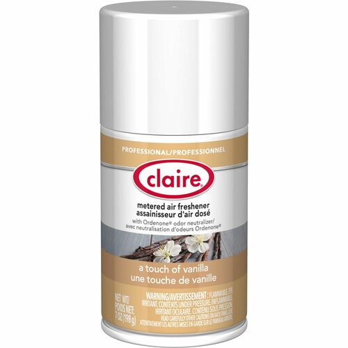 Claire Manufacturing Co  Air Freshener,Metered,Vanilla,7 oz,12/CT