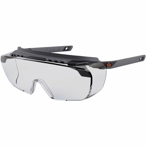 Ergodyne  Safety Glasses,Over-The-Glasses,Clear Lens,Black Frame-EGO55101