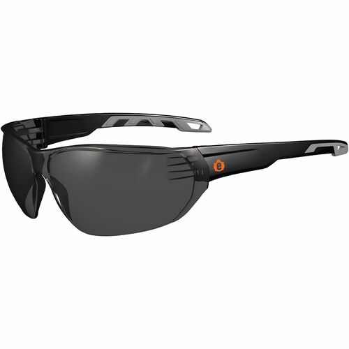 Ergodyne  Safety Glasses,Rimless Design,Smoke Lens,Black Frame-EGO59235