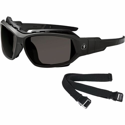 Ergodyne  Safety Spoggles,Anti-Fog,Anti-Scratch,Smoke Lens,Black Frame-EGO56035