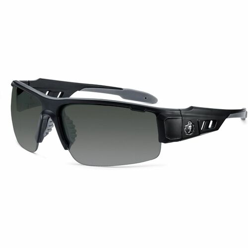 Ergodyne  Glasses,Enhanced Anti-Fog,Smoke Lens,Black Half Frame-EGO52035