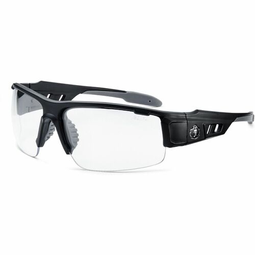 Ergodyne  Glasses,Enhanced Anti-Fog,Clear Lens,Black Half Frame-EGO52005