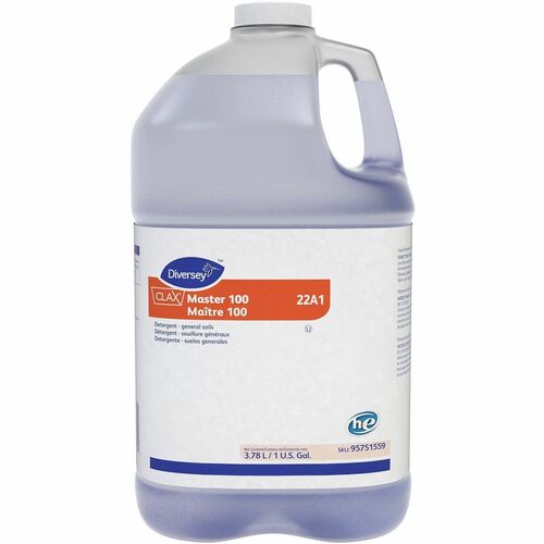 Diversey Care  Detergent,Laundry,Heavy-Duty,Universal Use,1 Gallon,Blue-DVO95751559