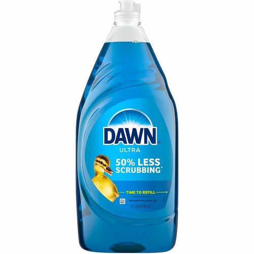 Procter & Gamble Commercial  Dishwashing Soap,Liquid,DawnUltra,Original,38oz,Blue