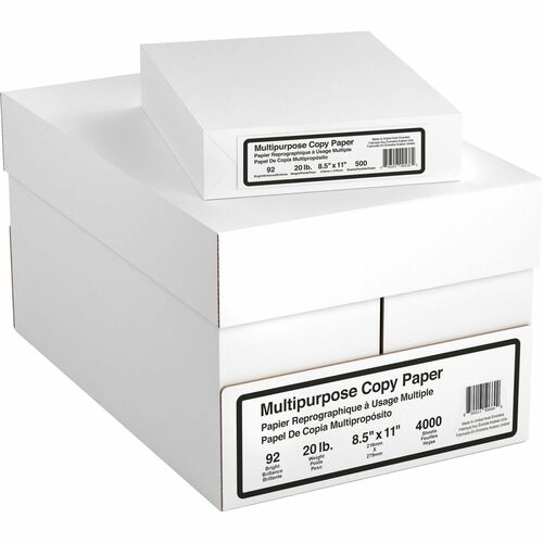 Private Brand  Copy Paper, 20 lb, 8-1/2"x11", 8RM/CT, White